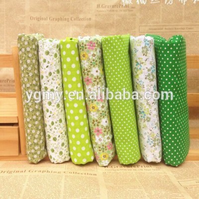 green series Cotton Fabric for DIY Patchwork Sewing Kids Bedding Bags Dot Tilda Doll Cloth Textiles Fabric 50*50cm/25cm*25cm